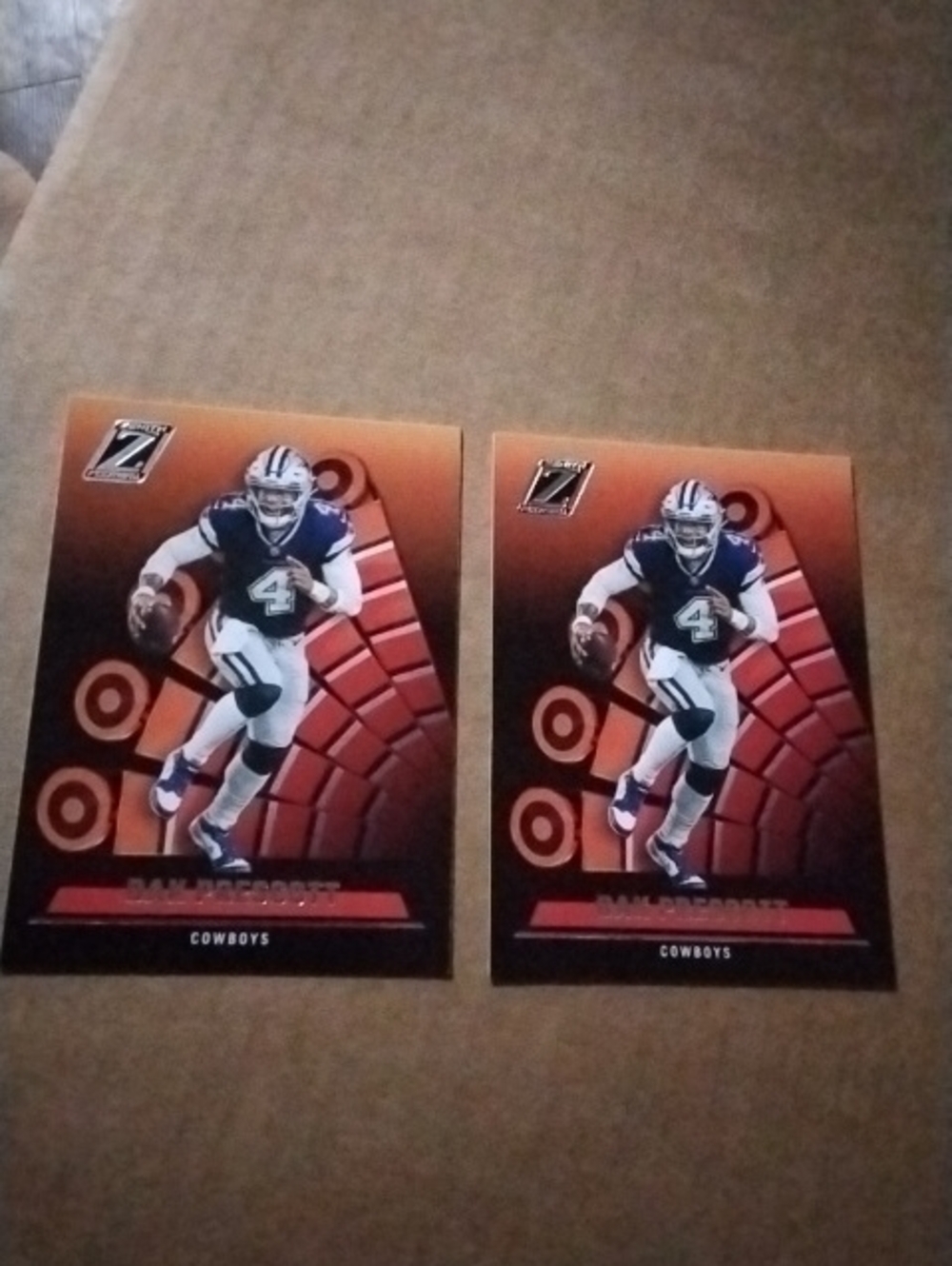 2022 Panini Zenith Dak Prescott Dallas Cowboys Football Card #14 LOT 2